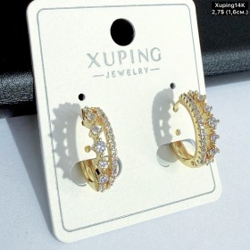 Сережки Xuping14К 10899 (1.6см)